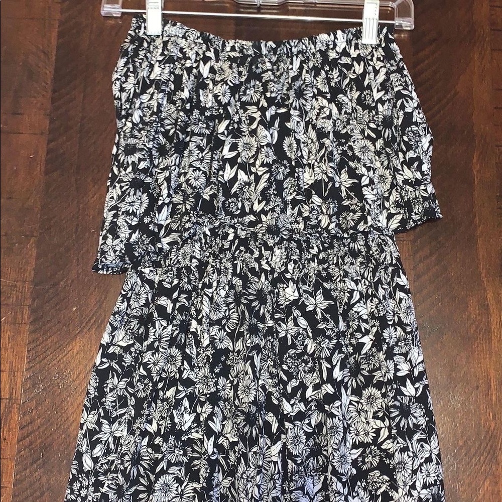 American Threads Strapless Floral Dress